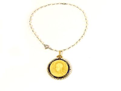 Bracciale in Oro Bianco, Oro Giallo, Perline e Smalti