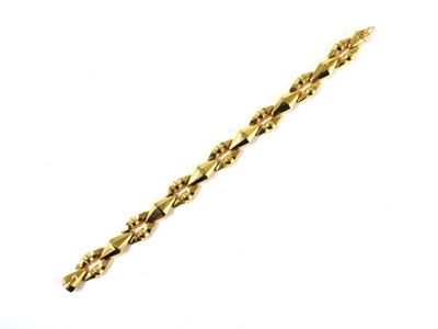 Bracciale a Maglie Vuote in Oro Rosso