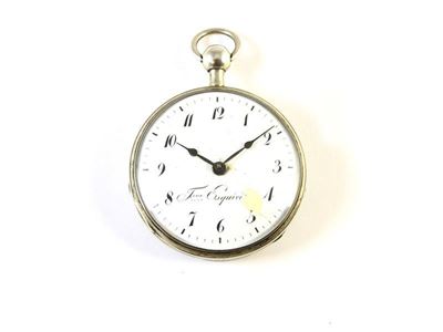 Orologio da Tasca in Argento Dorato a Doppia Cassa