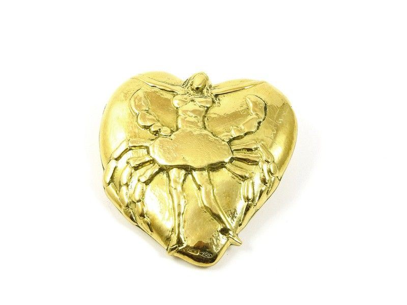 Scultura-gioiello in Oro Giallo e Avorio