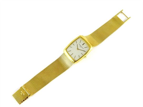Manual yellow gold gentleman's wristwatch