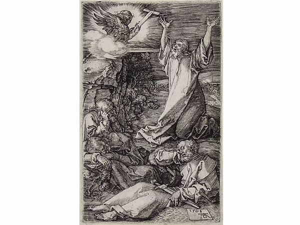 Albrecht D&#252;rer : Christ on the Mount of Olives  ((1471-1528))  - Auction Furniture, Old Master Paintings, Silvers and Curiosity from florentine house - Maison Bibelot - Casa d'Aste Firenze - Milano