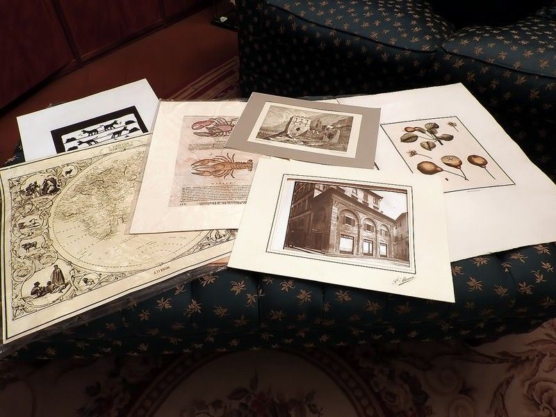 Lotto di Stampe e Incisioni tra Cui Alcune D'epoca