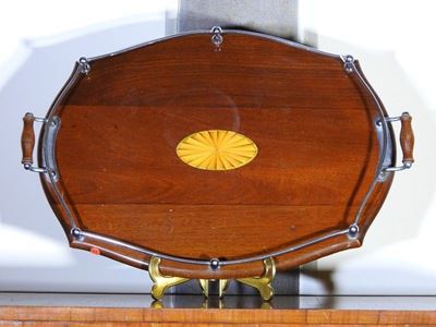 Vassoio Biansato in Satinwood