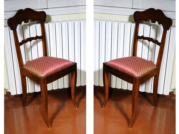 Pair od Mahogany Chairs, late 19th Century