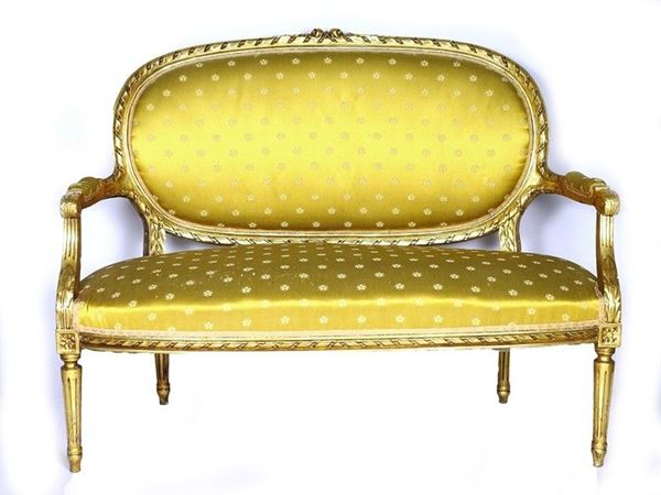 An 18th Century Style Giltwood Sofa