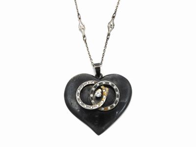 Catena e Pendente Ugo Piccini in Argento 925/1000 con Diamanti
