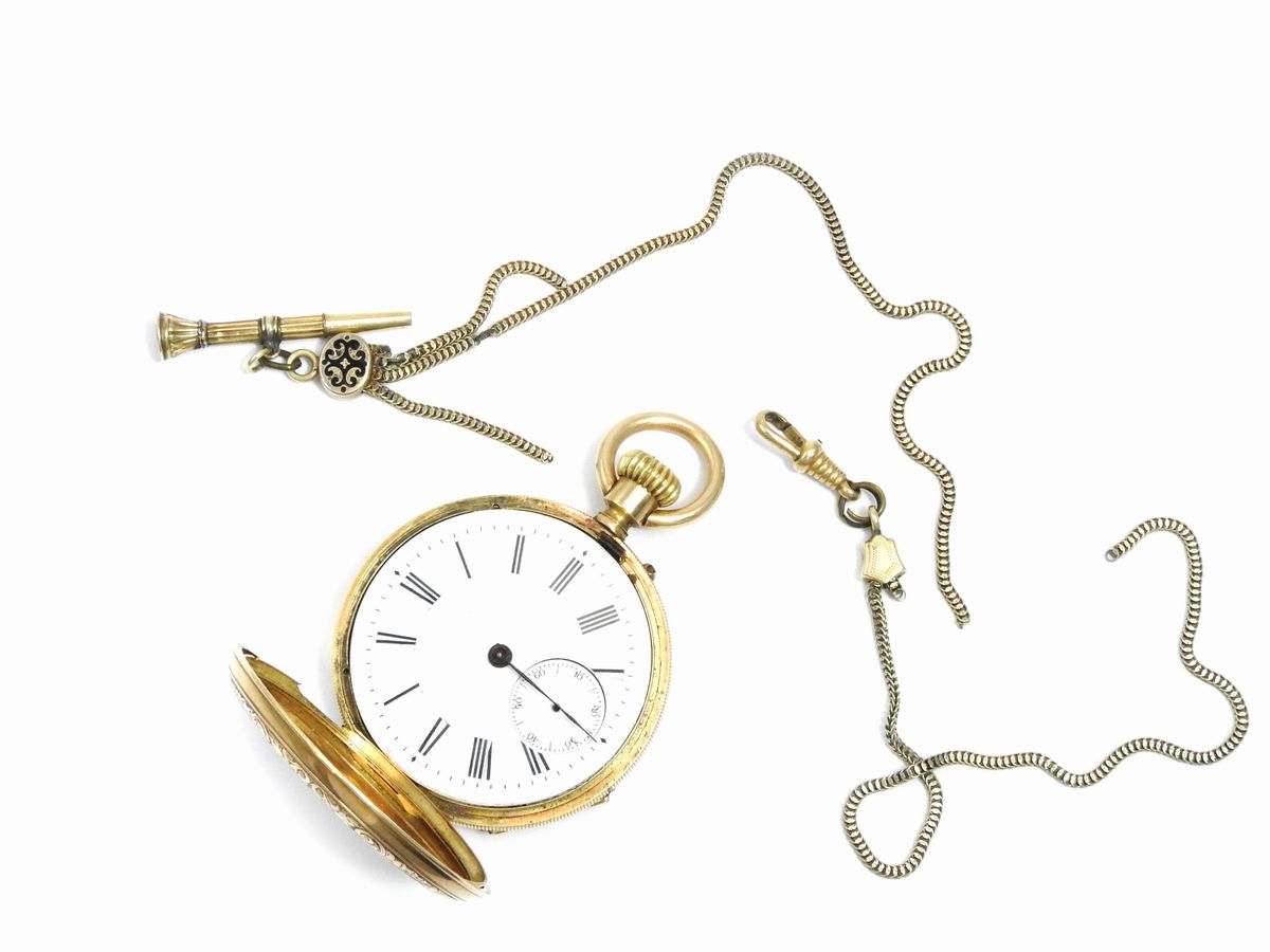 Orologio da Tasca Humbert Ramuz in Oro Giallo