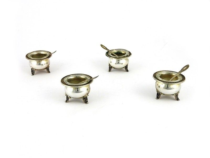 Serie di Quattro Salierine in Argento