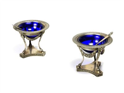Coppia di Saliere in Argento