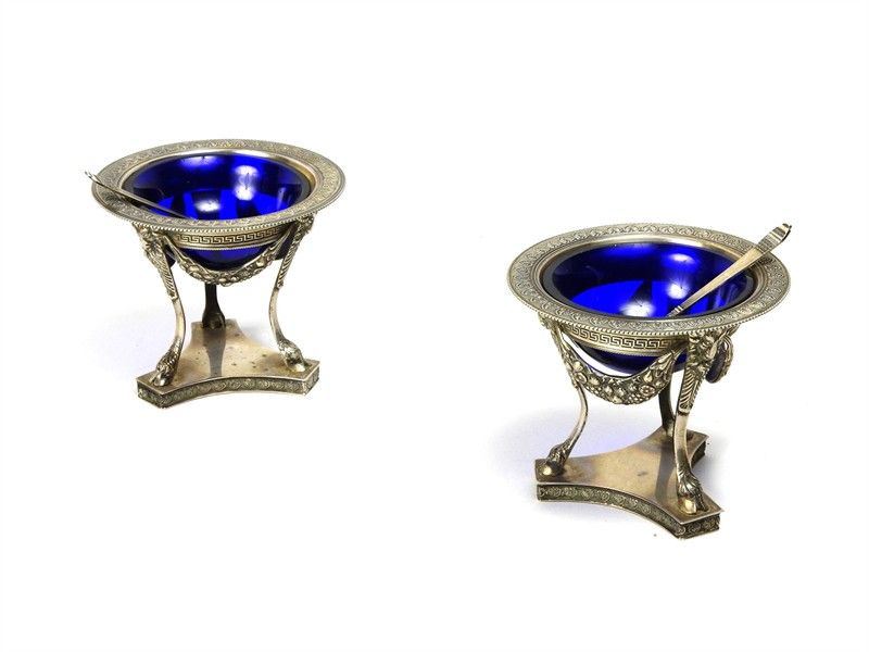 Coppia di Saliere in Argento