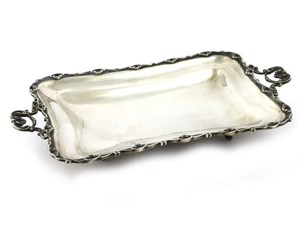 Vassoietto rettangolare in argento