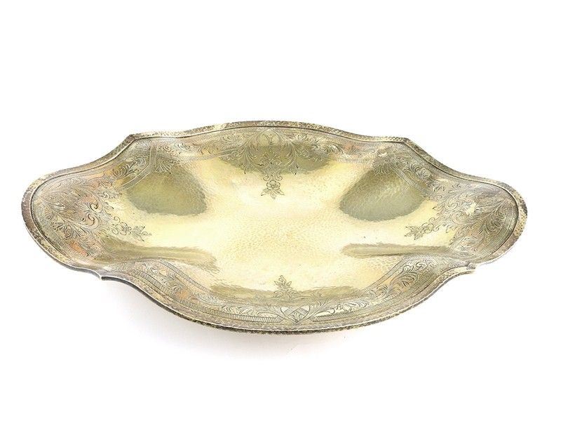 Porta Bon Bon in Argento Martellato