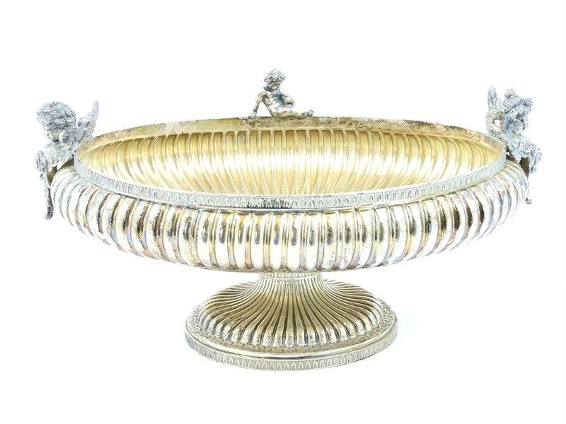 Alzata Ovale Centrotavola in Argento