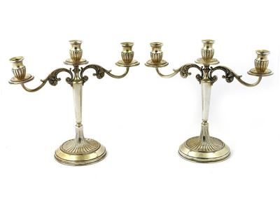 Coppia di Candelabri in Argento