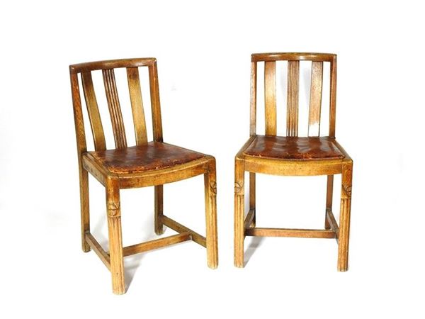 A set of Four Oak Chairs