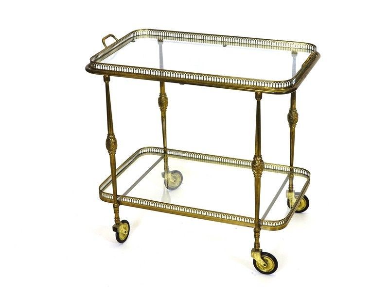 Carrello Portavivande in Ottone