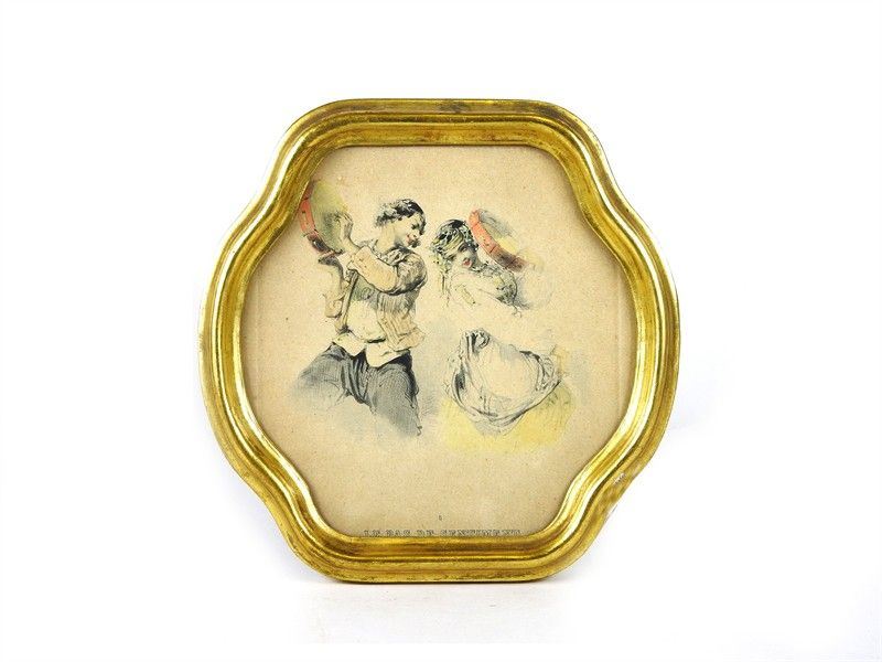 Coppia di Piccole Litografie