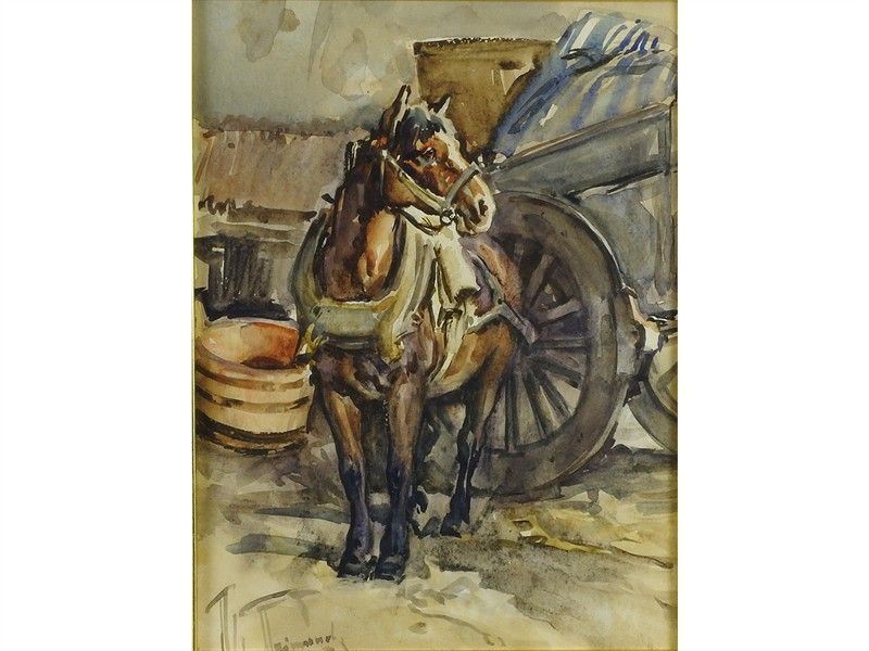 Scorcio di Carrozza con Cavallo