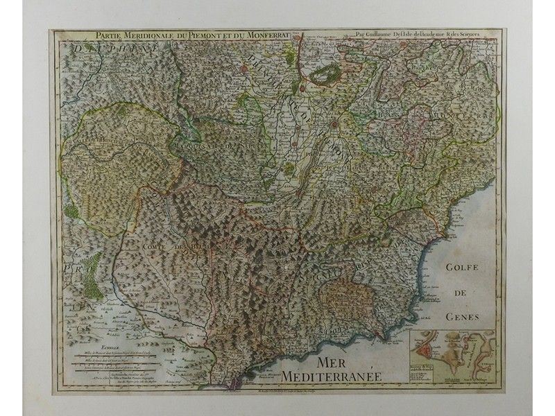 Carta Geografica della Parte Merdionale di Piemonte e Monferrato