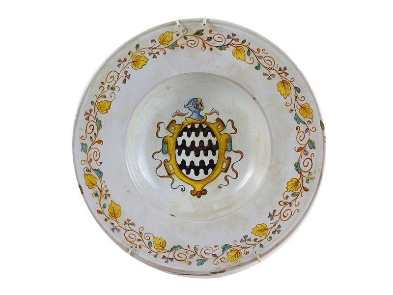 Piatto da Parata in Terracotta Smaltata