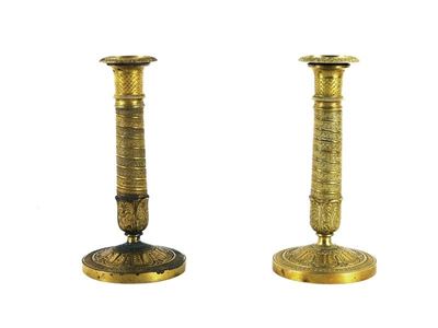 Coppia di Candelieri in Ottone