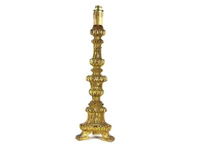 Torciera in Legno Intagliato e Dorato