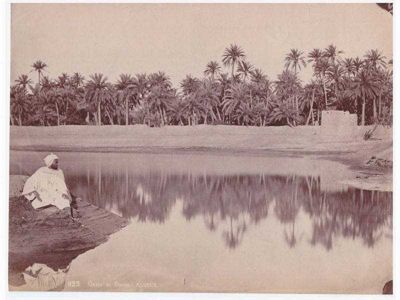 Alexandre Leroux (attrib.) - Algerie, Oasis De Biskra 1890 Circa
