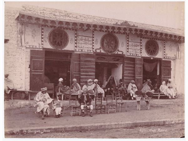 J. Andr&#232; Garrigues - Tunis - Marchands de Poteries e Tunis - Cafè Maure 1890 circa