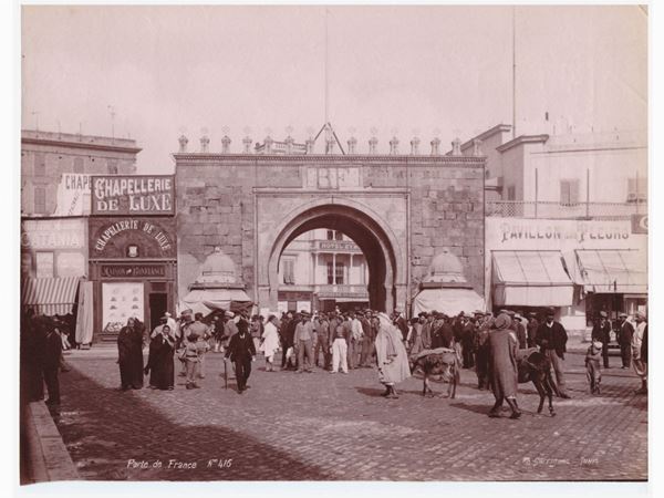 J. Andr&#232; Garrigues - Tunis - Porte de France 1890 circa