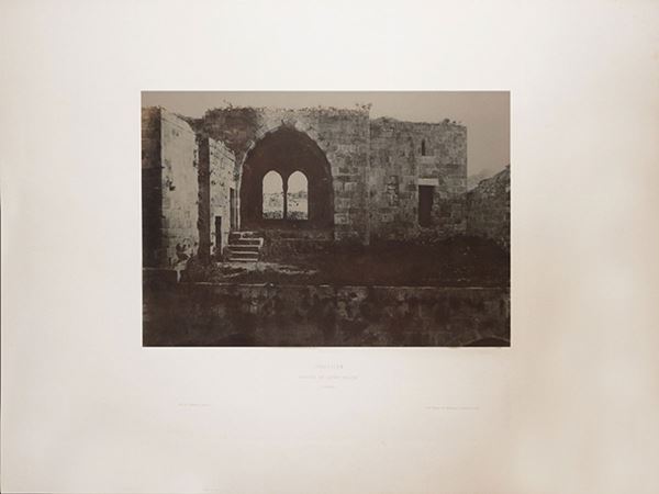 Auguste Salzmann - Jérusalem - Hospital de Sainte Hélène - Intérieur 1854 circa