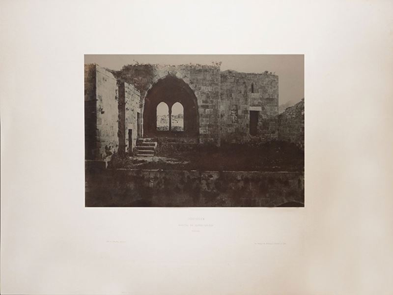 Auguste Salzmann - Jérusalem - Hospital De Sainte héLène - Intérieur 1854 Circa