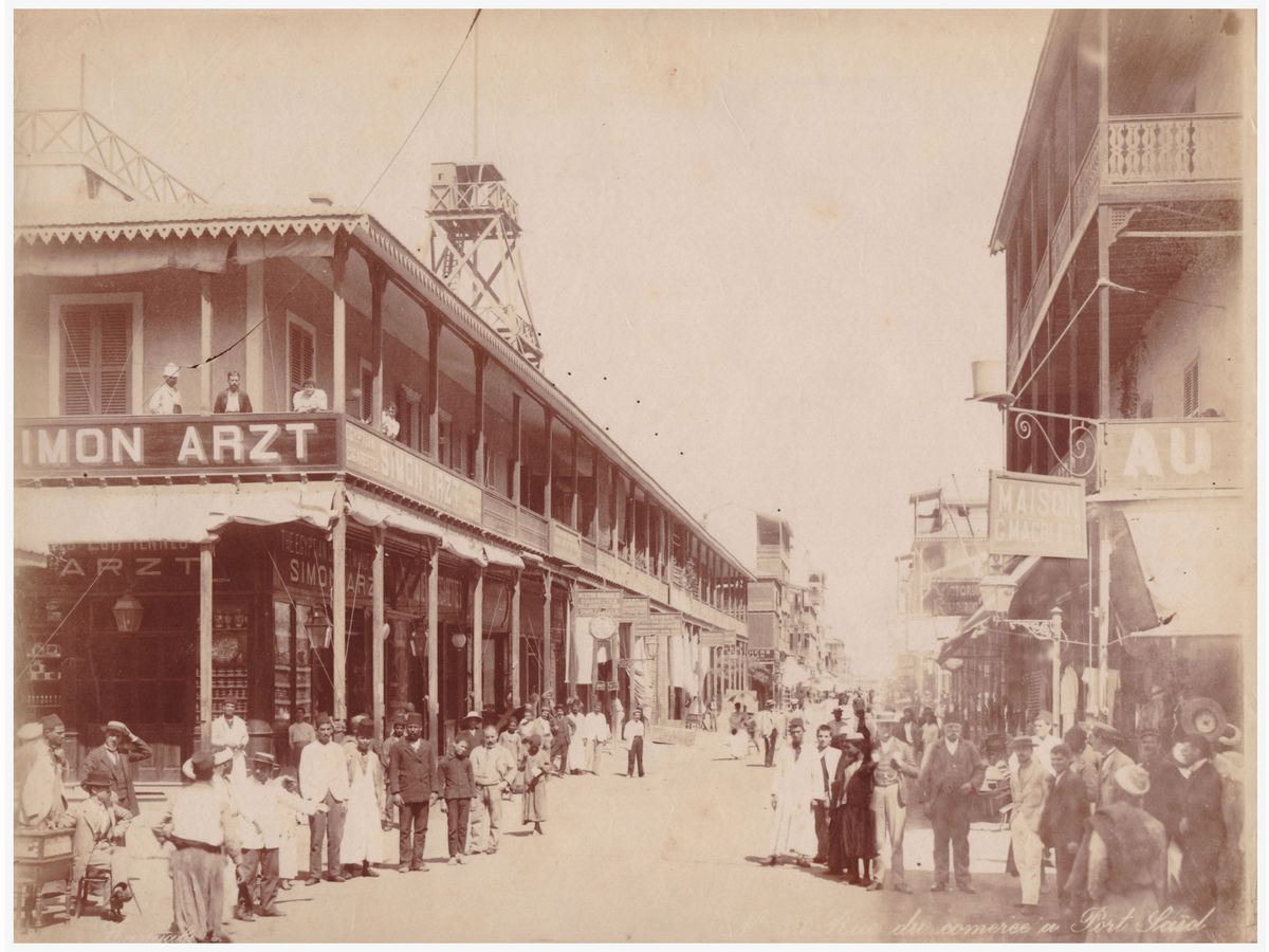 Georgios e Costantinou Zanghaki - Fontane De la Maison Chez Suez e Port Said e Rue Du Comerce a P...
