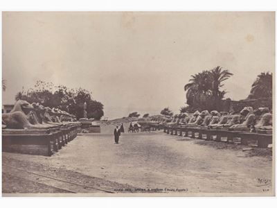 Allee Des Sphinx a Karnak (haute Egypte)