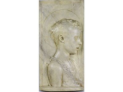 Placca in Terracotta Ad Altorilievo