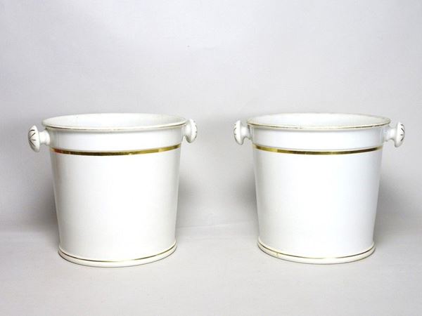 Pair of Porcelain Wine Coolers