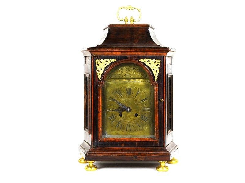 Orologio da Tavolo in Piuma di Noce e Altre Essenze