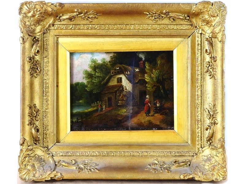 Paesaggio con Casa e Figure