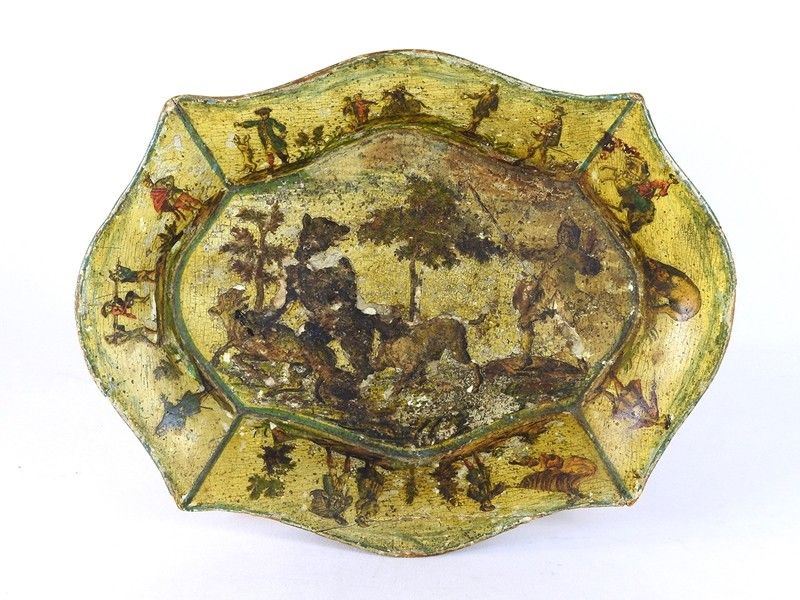 Piccolo Vassoio in Legno Laccato