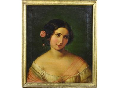 Ritratto di Fanciulla con Fiori nei Capelli