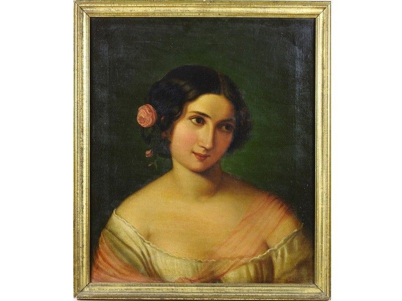 Ritratto di Fanciulla con Fiori nei Capelli