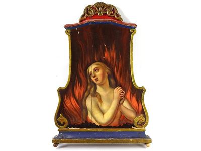 Vanitas e Figura Femminile Penitente tra le Fiamme