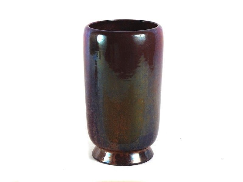 Vaso in Terracotta Smaltata a Lustro